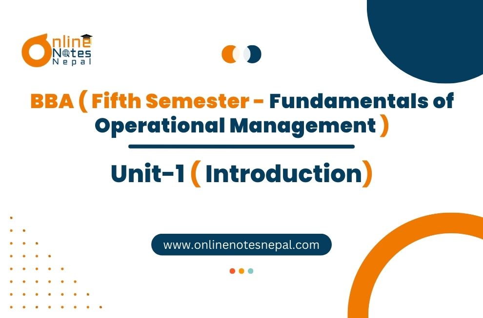 Unit 1: Introduction